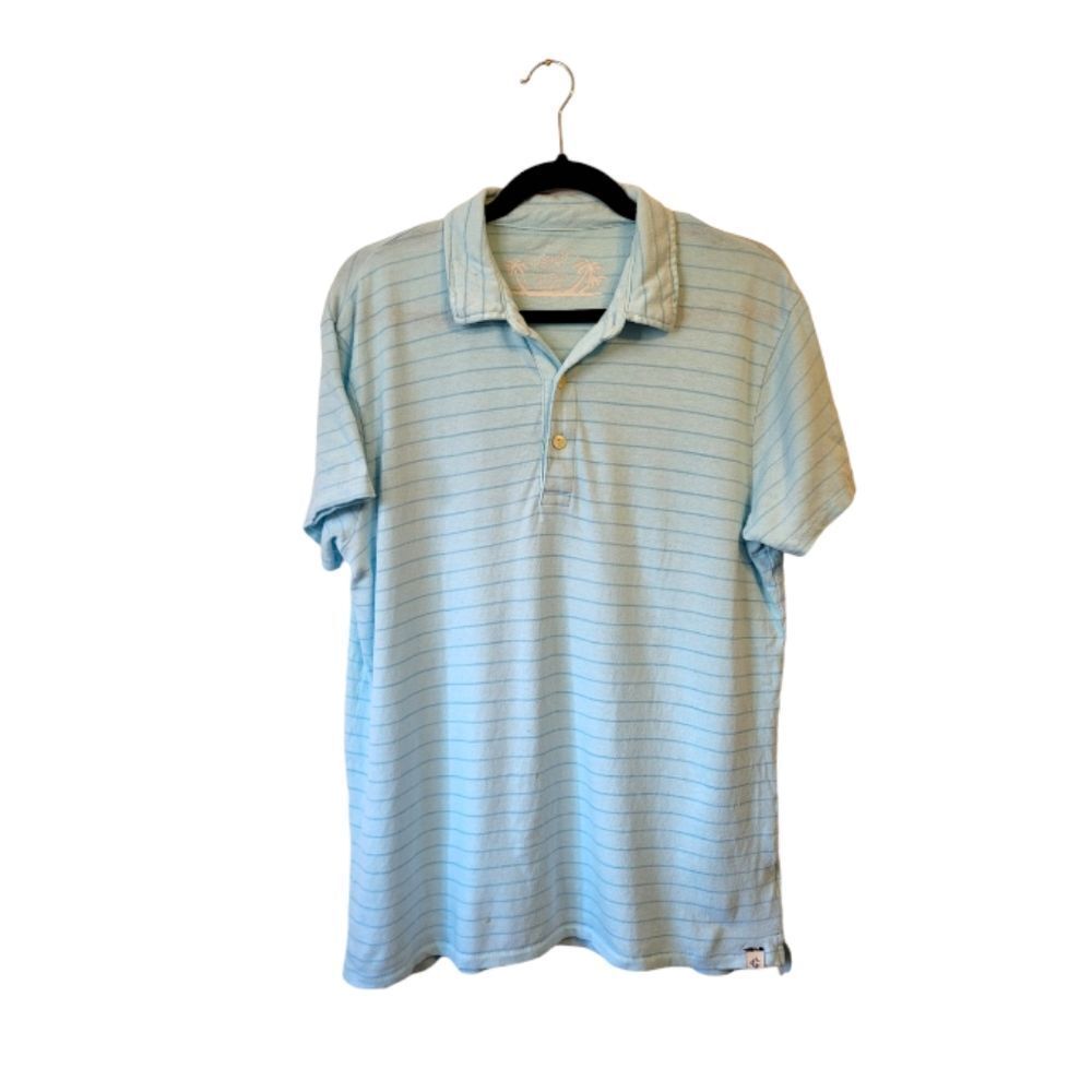 Grayers Light Blue Striped Lightweight Polo